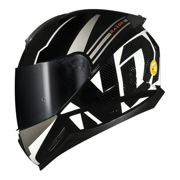 Capacete Norisk Razor Full - Preto & Branco