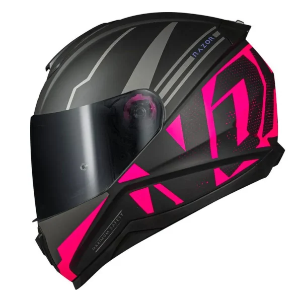 Capacete Norisk Razor Full – Preto Fosco & Rosa