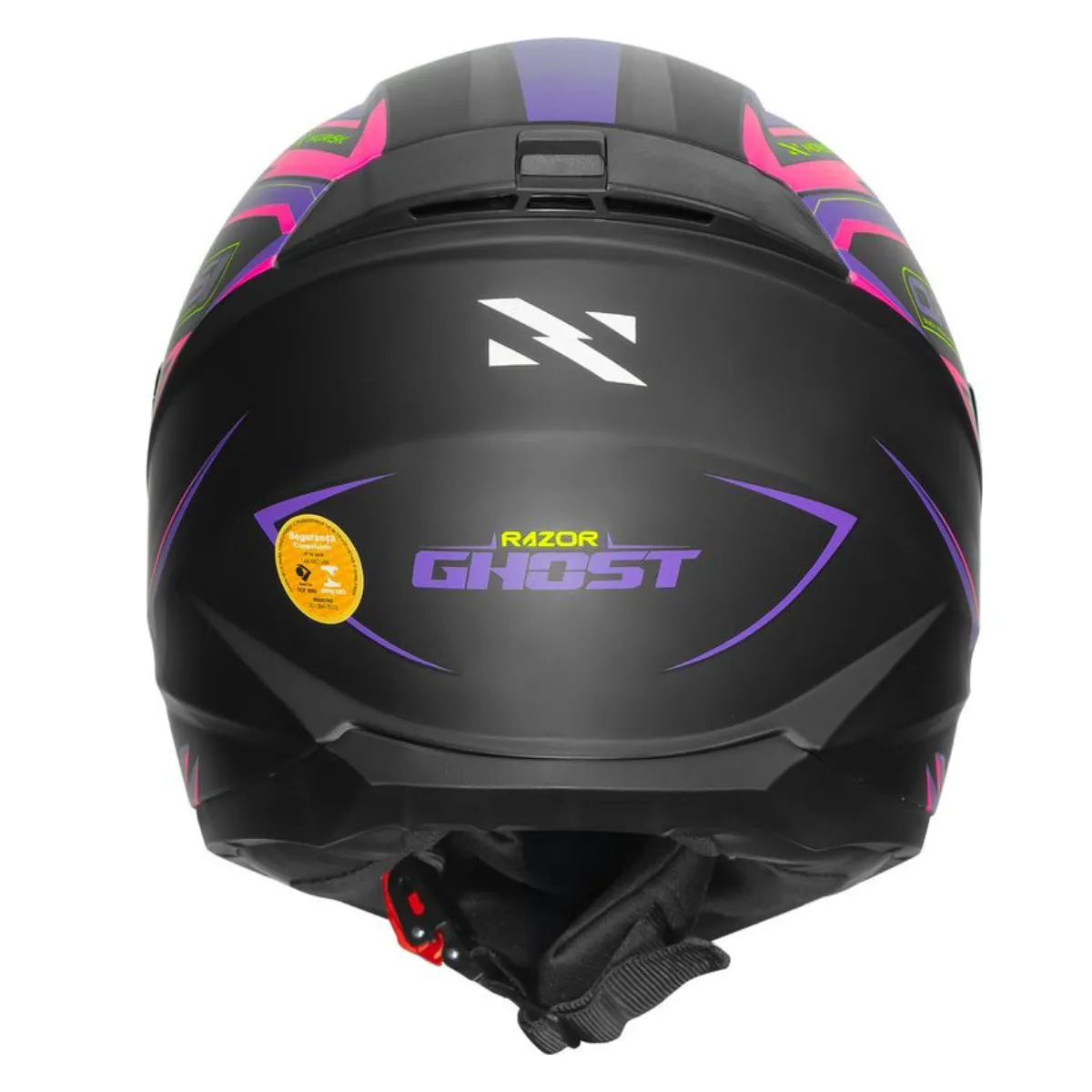Capacete Norisk Razor Ghost – Preto Fosco & Roxo - Imagem 3