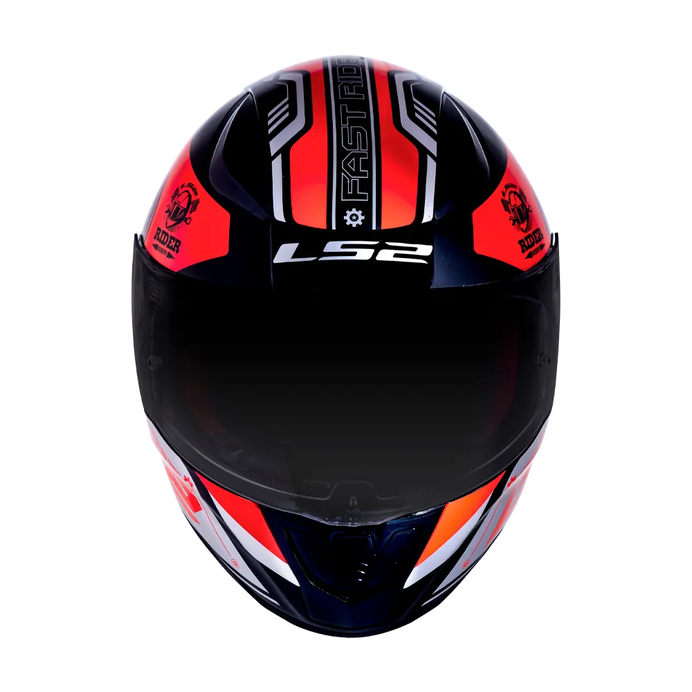 Capacete LS2 FF353 Rapid Stratus Vermelho & Cinza - Imagem 2
