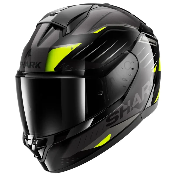 Capacete Shark Ridill 2 Bersek Kga - Preto & Amarelo