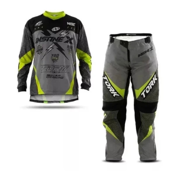 Conjunto PRO TORK Infantil Insane X - Cinza & Amarelo