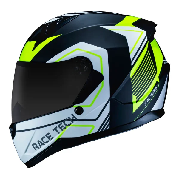 Capacete Race Tech Sector Exilio Preto Amarelo