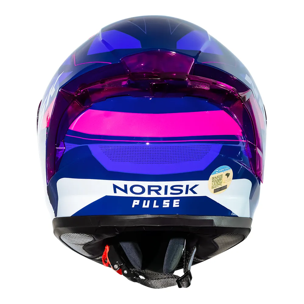 Capacete Norisk Flow Pulse Azul e Rosa - Imagem 2