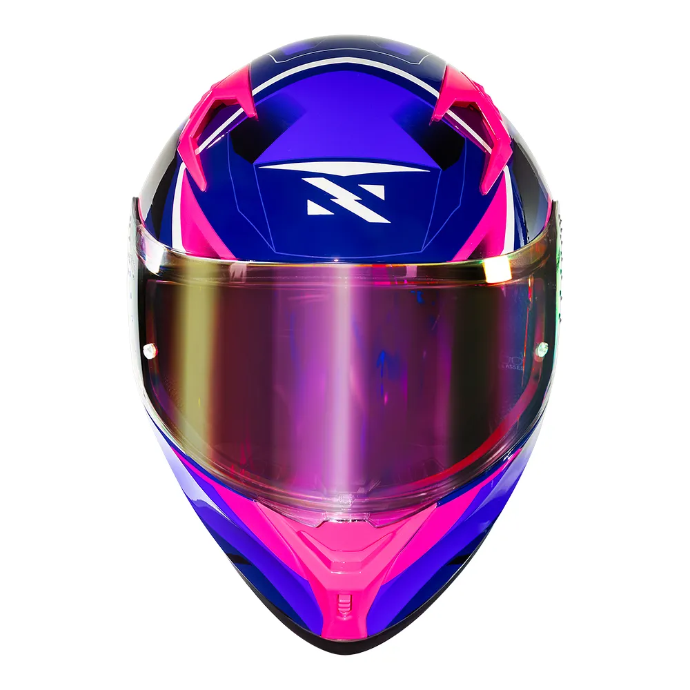 Capacete Norisk Flow Pulse Azul e Rosa - Imagem 3