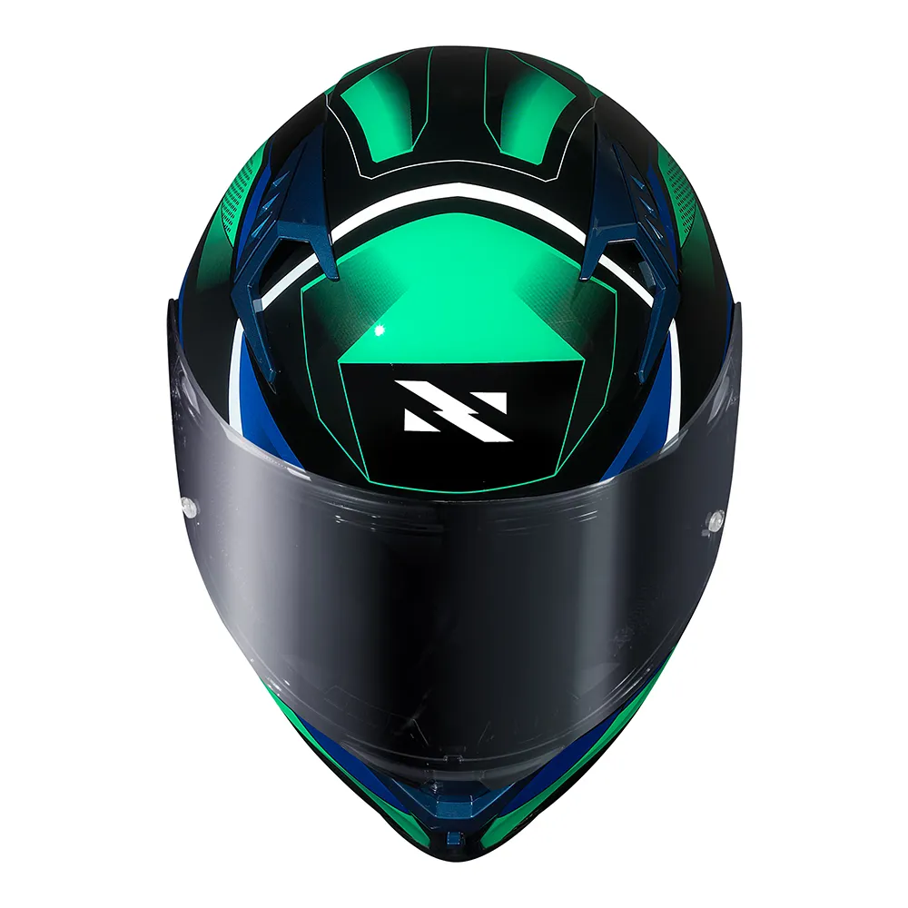 Capacete Norisk Flow Pulse Verde e Azul - Imagem 3