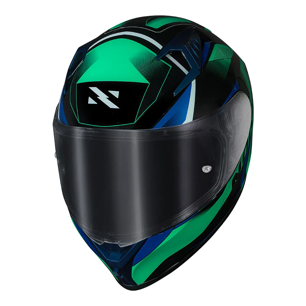 Capacete Norisk Flow Pulse Verde e Azul - Imagem 4