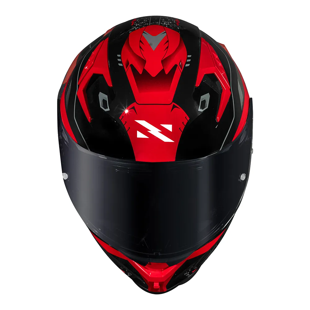 Capacete Norisk Flow Robot Preto Vermelho - Imagem 3