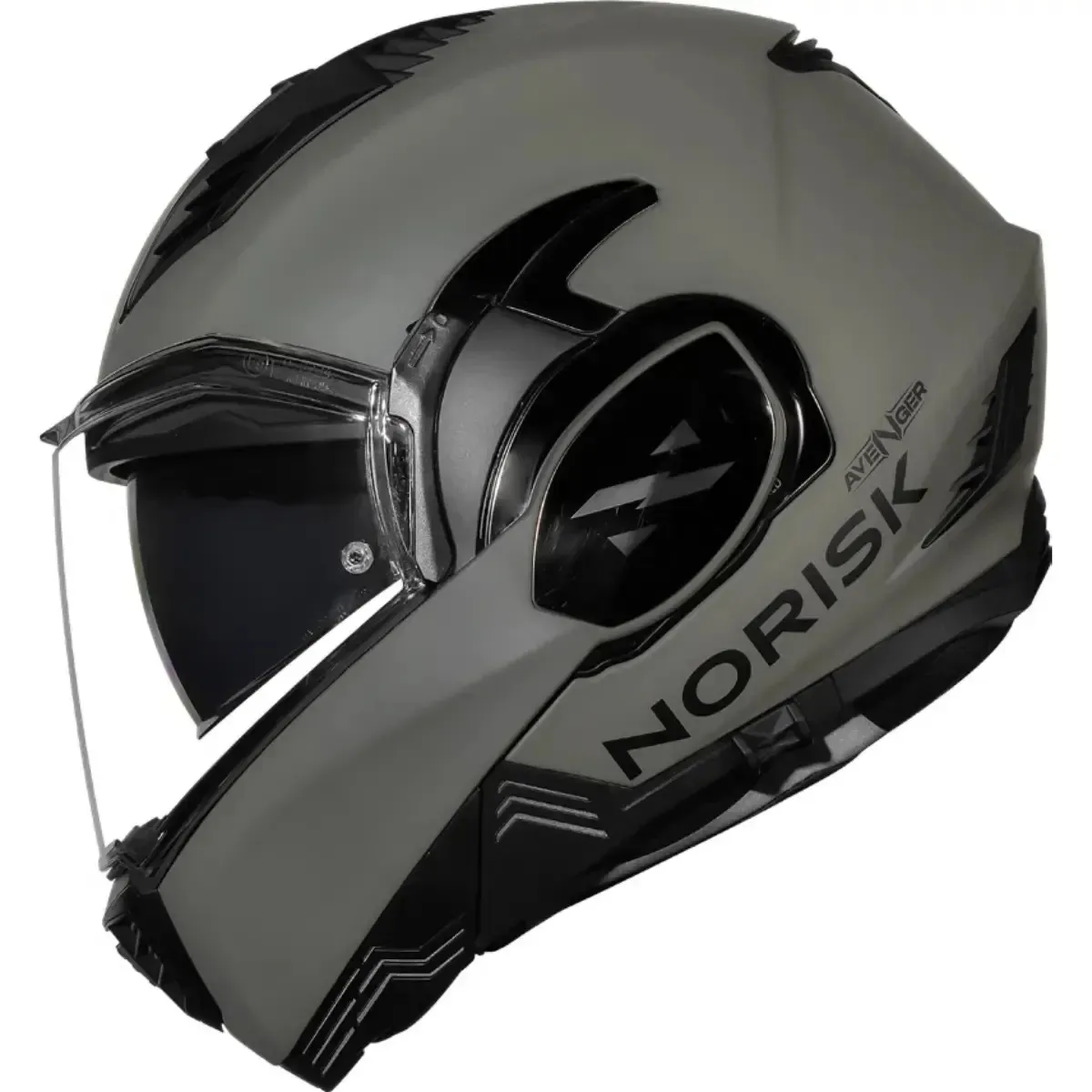 Capacete Norisk Avenger Monocolor Olive – Nardo Grey Fosco
